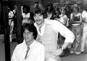 MichealZiants-aka-JohnSaintJohn-Behind-JoeyTravolta-WKBO1977-AirliftProductions