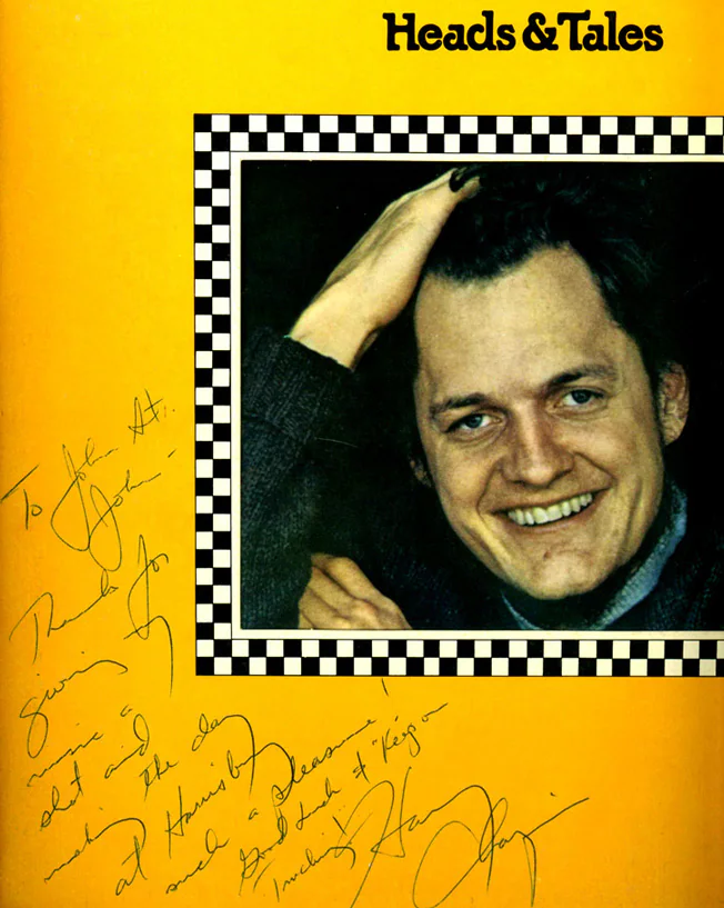 HaryChapinAutographToJohnStJohnWKBO.1974