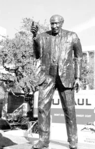 Statue of "The Rev", at the new UMC Medical facility