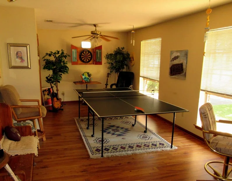 The Airlift game room, used between recording takes.