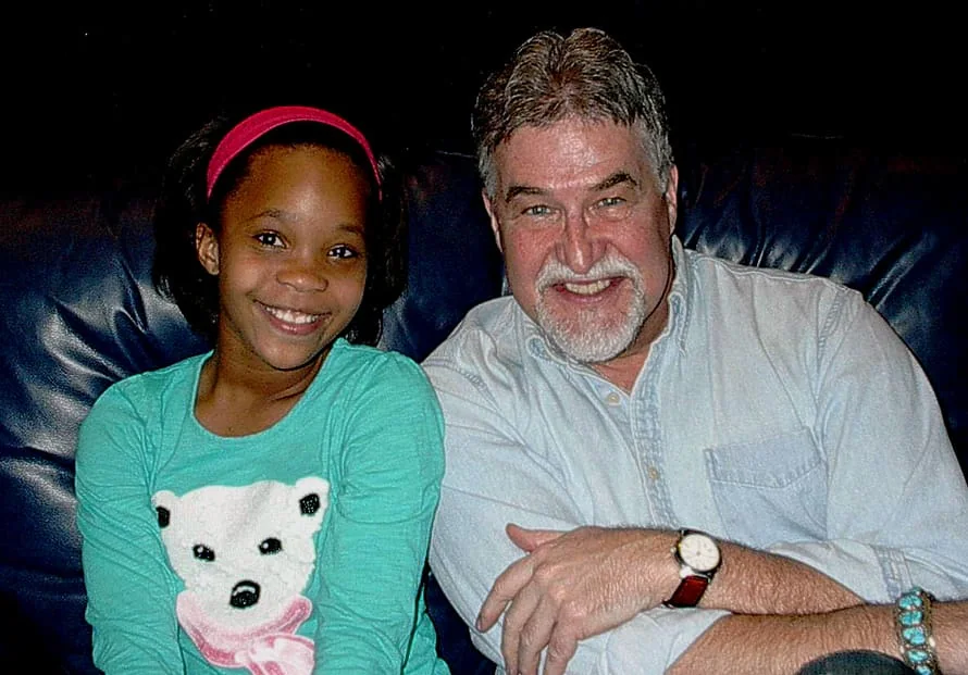 Quvenzhane Wallis with Airlift Mike during a Chrysler voiceover session.