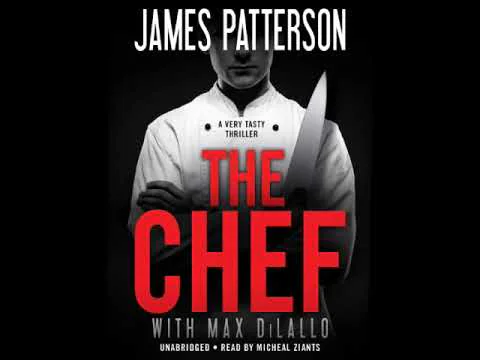 The Chef" book cover with knife.